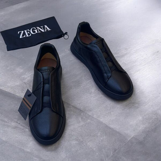 Men’s Textured Leather Sneakers