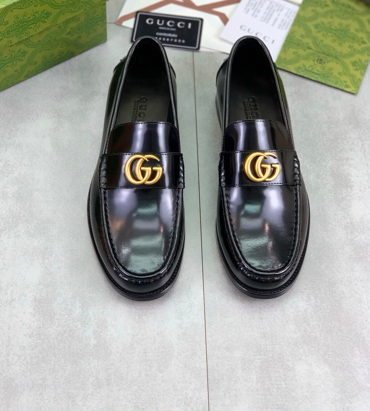 Men’s Premium Gold Buckle Loafers