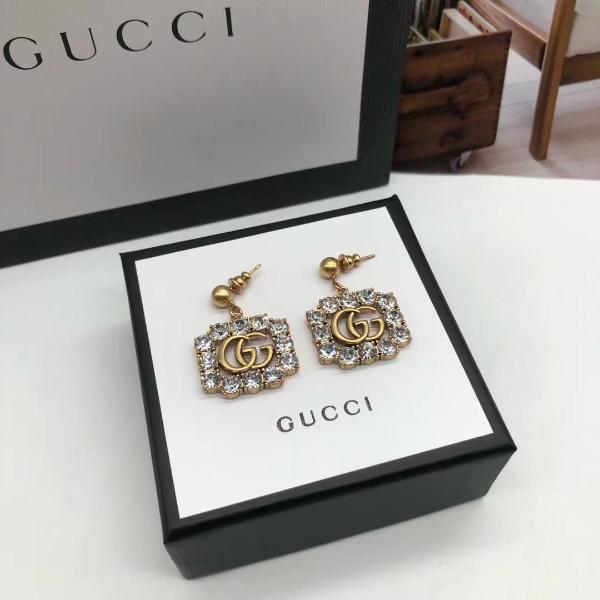 Square Crystal Statement Stud Earrings