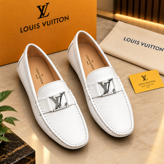 Men's Luxury Leather Style Loafers – Metal Buckle