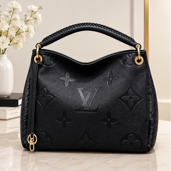 Luxe Checkered Hobo Handbag