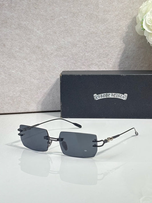 Rimless Rectangular Luxury Sunglasses