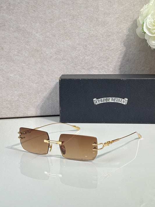 Rimless Rectangular Luxury Sunglasses