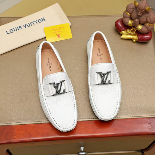 Men's Luxury Leather Style Loafers – Metal Buckle