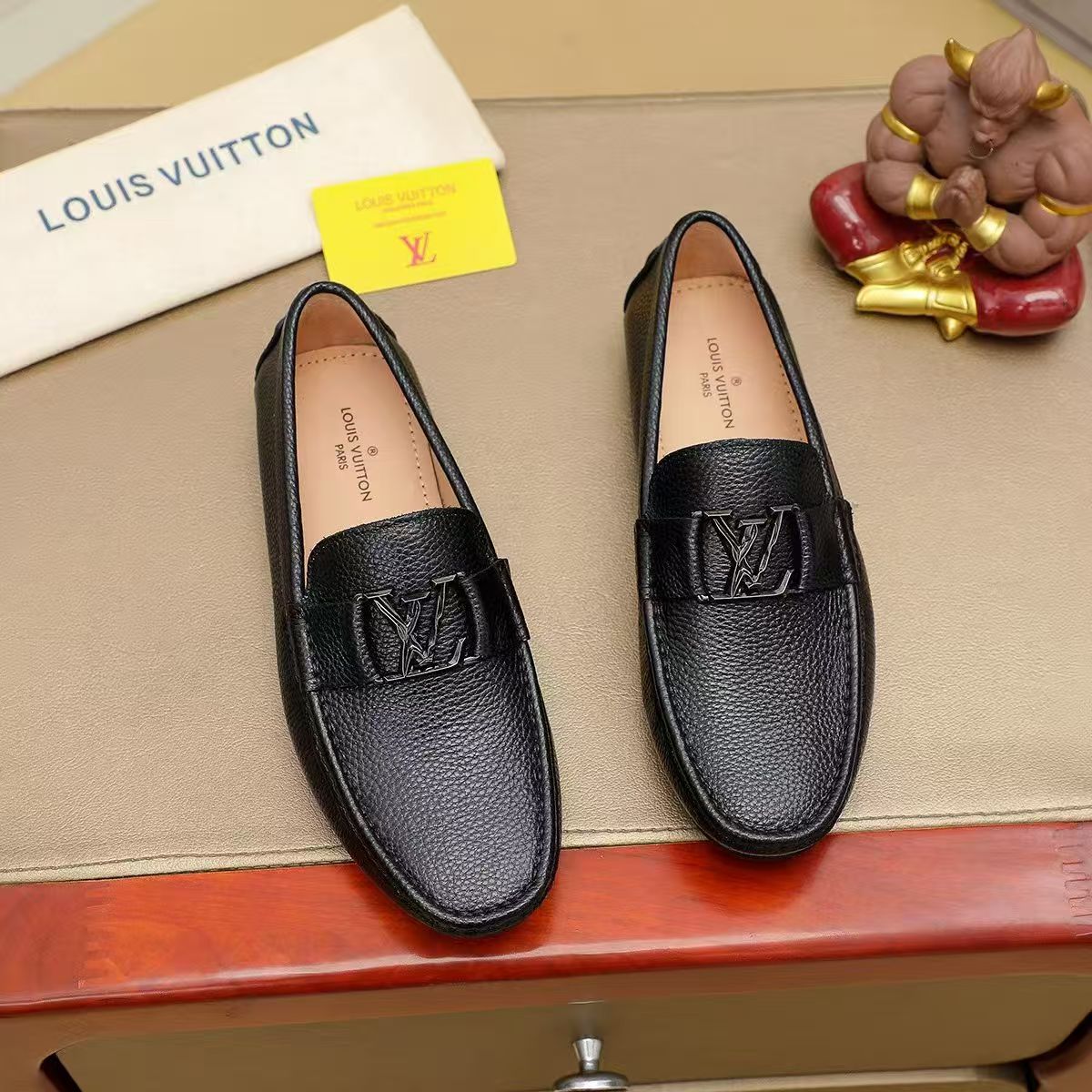 Men's Luxury Leather Style Loafers – Metal Buckle