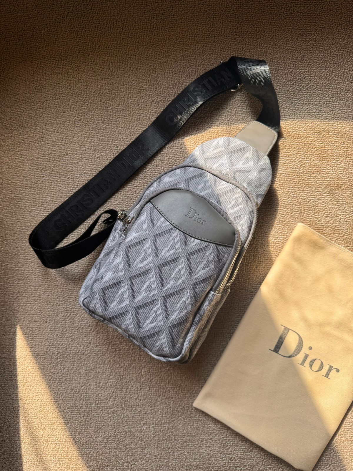Dior Monogram Sling Crossbody Bag
