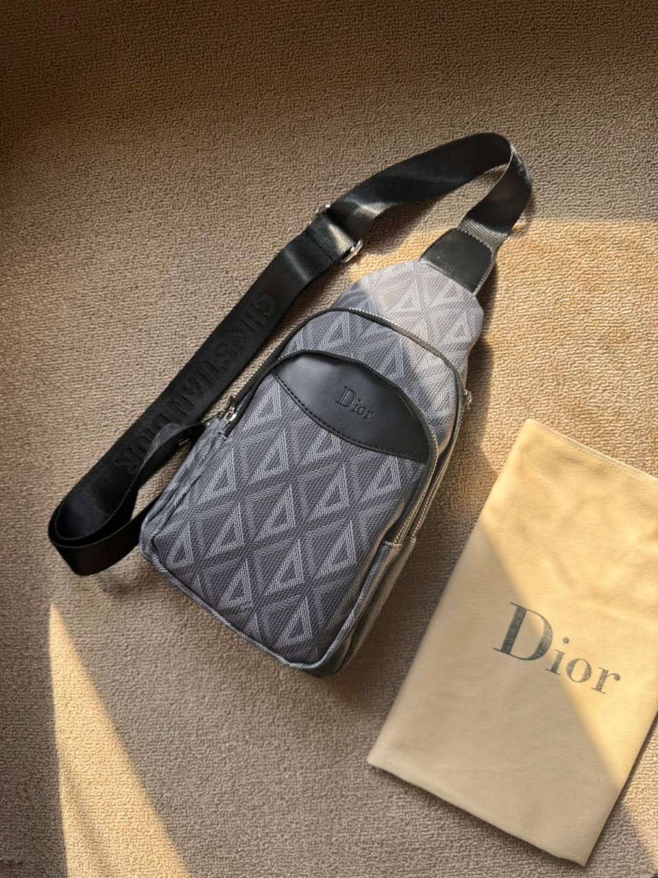 Dior Monogram Sling Crossbody Bag