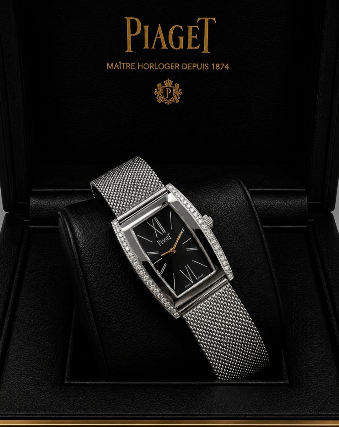 Luxury Rectangular Mesh Bracelet Watch