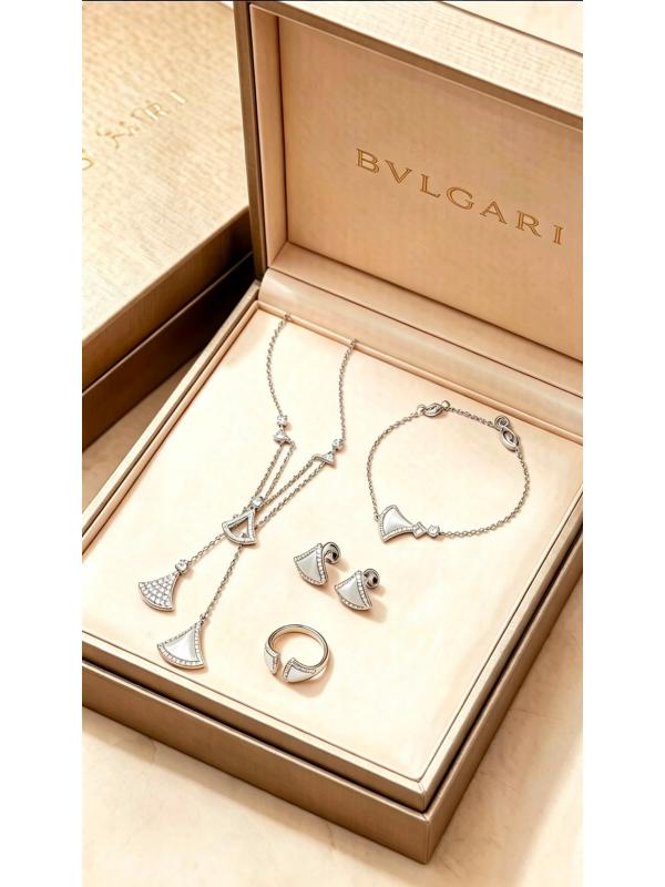Elegant Geometric Gemstone Jewelry Set